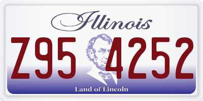 IL license plate Z954252