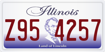 IL license plate Z954257