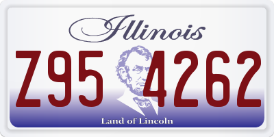IL license plate Z954262