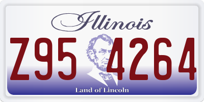 IL license plate Z954264