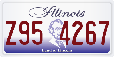 IL license plate Z954267