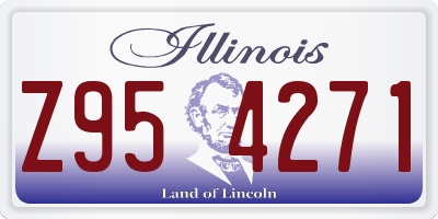 IL license plate Z954271