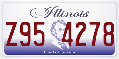 IL license plate Z954278
