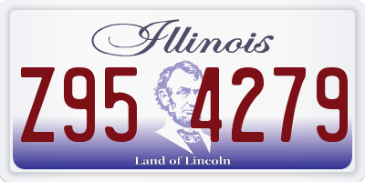 IL license plate Z954279