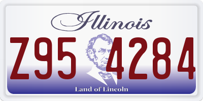 IL license plate Z954284