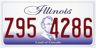 IL license plate Z954286