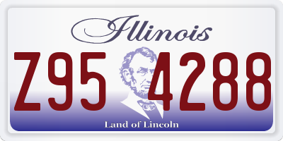 IL license plate Z954288