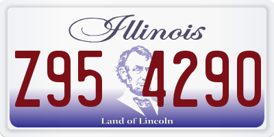 IL license plate Z954290