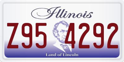 IL license plate Z954292