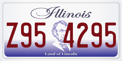 IL license plate Z954295