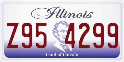 IL license plate Z954299