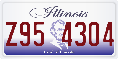 IL license plate Z954304