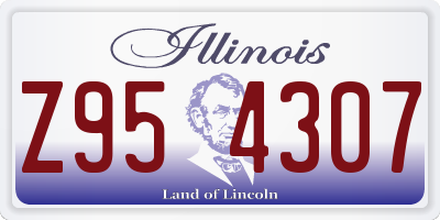 IL license plate Z954307