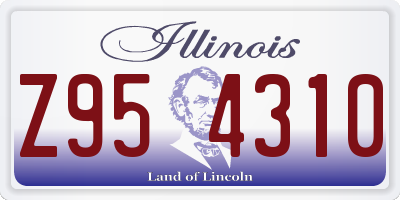 IL license plate Z954310
