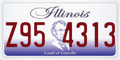 IL license plate Z954313