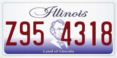 IL license plate Z954318