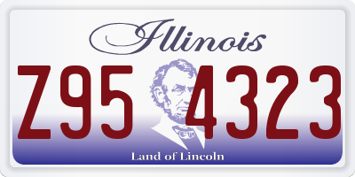 IL license plate Z954323