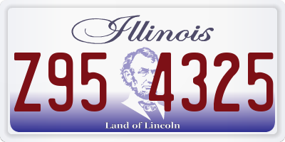 IL license plate Z954325