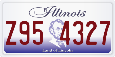 IL license plate Z954327