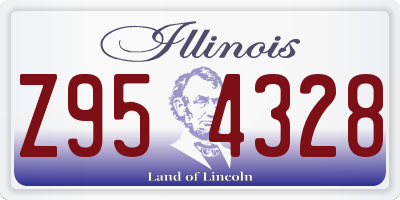 IL license plate Z954328
