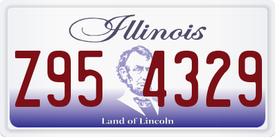 IL license plate Z954329