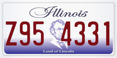 IL license plate Z954331