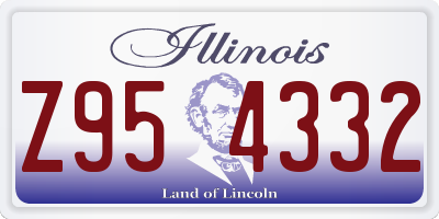 IL license plate Z954332