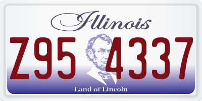 IL license plate Z954337