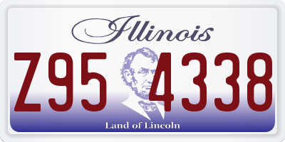 IL license plate Z954338