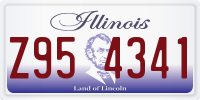 IL license plate Z954341