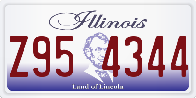 IL license plate Z954344