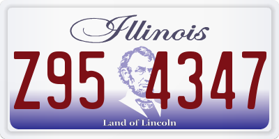 IL license plate Z954347