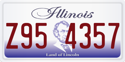 IL license plate Z954357