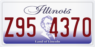 IL license plate Z954370