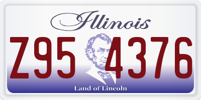 IL license plate Z954376