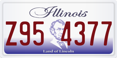 IL license plate Z954377