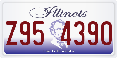IL license plate Z954390