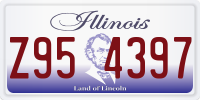 IL license plate Z954397