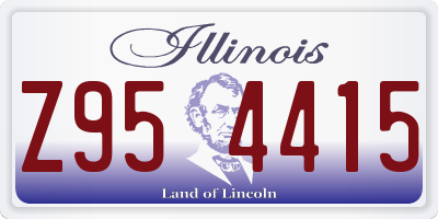 IL license plate Z954415