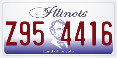 IL license plate Z954416