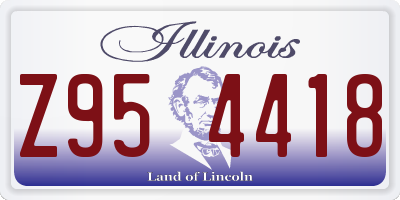 IL license plate Z954418