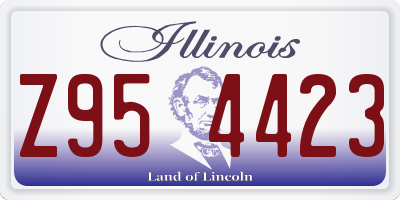 IL license plate Z954423