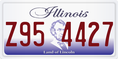 IL license plate Z954427