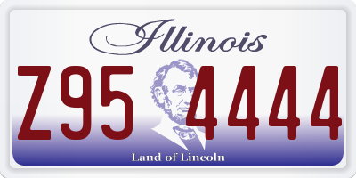 IL license plate Z954444