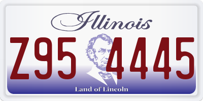 IL license plate Z954445