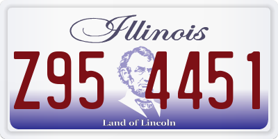 IL license plate Z954451