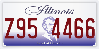 IL license plate Z954466