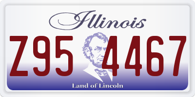 IL license plate Z954467
