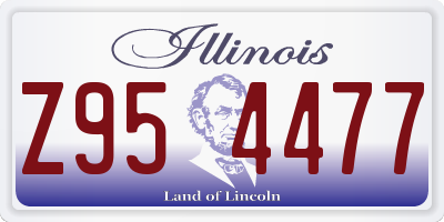 IL license plate Z954477