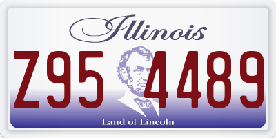 IL license plate Z954489